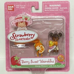 Strawberry Shortcake Berry Wearables Orangenblüte mit Schlüsselanhänger 2002 NEU - Bild 1 von 7