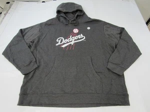 New Los Angeles Dodgers Mens Sizes S-3XL Heathered Dark Gray Hoodie - Picture 1 of 3