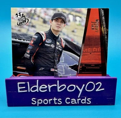 Tarjeta de novato Kyle Larson 2014 Press Pass Racing Nascar Foto 1 de 2