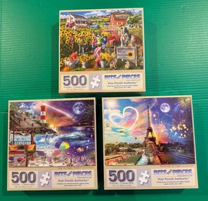 Rompecabezas de 500 piezas girasol granja isla trópicos París Francia 3 bits y piezas - Imagen 1 de 10