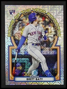 2023 Bowman Brett Baty Rookie of the Year Mega Box Mojo Refractor #ROYF-3 Mets - Picture 1 of 10
