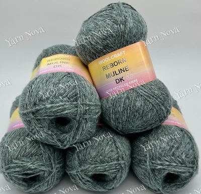 Woolcraft Muline DK Knitting Crochet Yarn Wool - 5x100g Balls - 103 - Image 1 of 4