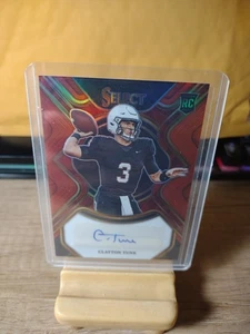 2023 Panini Select Draft Picks Red Prizm Rookie Auto Clayton Tune RC SP - Picture 1 of 2