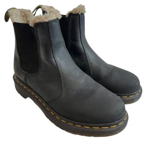 Dr Martens chelsea boots US womens 7 2976 Leonore black leather ankle booties - Picture 1 of 11