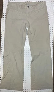Athleta Wide Leg Mid-rise Cargo Pants Size 12 Khaki - Picture 1 of 9
