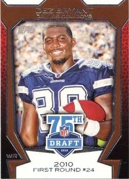 2010 Topps #75DA-39 Dez Bryant Draft 75th Anniversary - Image 1 of 2