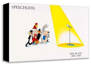 Warner Brothers-Mel Blanc Tribute-Speechless- Mighty Mini Canvas - Picture 1 of 1
