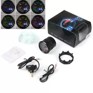 2"/52mm Round Digital + Pointer 7 Color LED Turbo Boost Gauge Bar Pressure Meter - Picture 1 of 10
