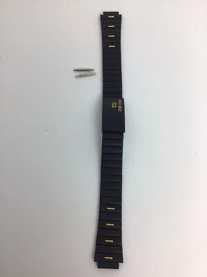 Pulsera Seiko Damas B5072 PVD Recubierta Color Negro con 2 Pines 11mm Foto 1 de 4