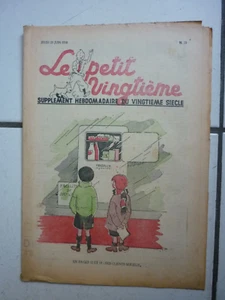 TINTIN / LE PETIT VINGTIEME NUM 25 JEUDI 23 JUIN 1938 - Imagen 1 de 4