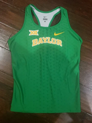 NIKE WOMENS BAYLOR BEARS RACERBACK TRACK JERSEY/ BIB Size XL Green Cover