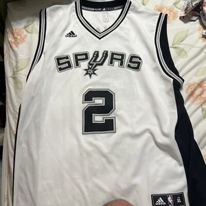 ADIDAS San Antonio Spurs Jersey Kawhi Leonard White NBA Basketball Adult Sz XL - Picture 1 of 9