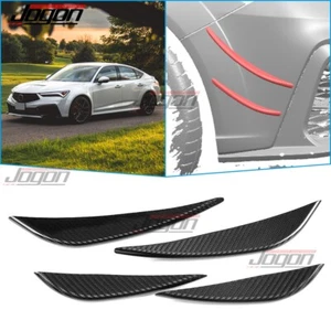 Real Carbon For Acura Integra DE4 DE5 2023-2025 Front Bumper Fins Canards Cover - Picture 1 of 11