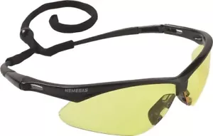 Nemesis Safety Glasses Black Frame Amber Lens - Picture 1 of 1