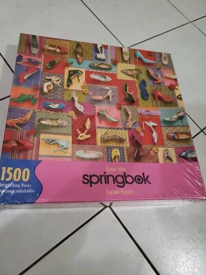 Springbok 1500 Piece Adult Jigsaw Puzzle Shoes Shoes Shoes New Sealed Rare - Image 1 of 4
