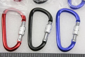 2 1/2" Carabiner LOT for Light Duty Screw Locking Backpack Water Bottle Boating - Picture 1 of 42