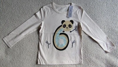 Kids Unisex Age 6 Panda Print Long Sleeve Top Age 6-7 Years Brand New WL - Image 1 of 4