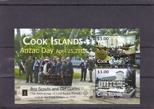 Cook islands rare overprinted 22nd world scout jamboree gold mnh sheet 2011