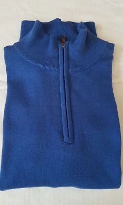 Report Collection Men's 1/4 Zip Sweater Size M Blue  - Image 1 of 4
