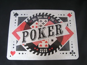 POKER Nostalgic Art hand made in Germany metal decorative sign / wall hanging - Picture 1 of 7