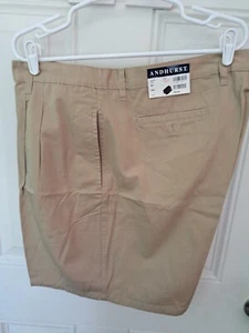 Vintage 80er Andhurst khakifarbene Herrenshorts neu mit Etikett Y2K HERREN VINTAGE  - Bild 1 von 4