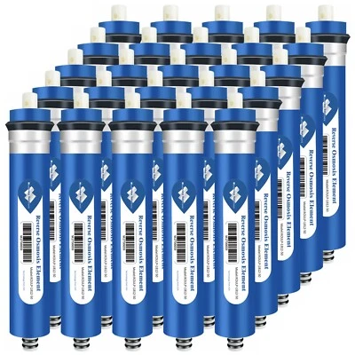 25 Pack 50GPD RO Membrane Reverse Osmosis Water Filter for Dow Filmtec TW30-1812 - Image 1 of 4