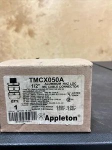 Appleton TMCX050A 1/2" Aluminum Metal Clad Connector - Picture 1 of 3