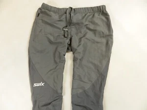 WOMEN'S GREY SWIX NORWAY CROSS COUNTRY SKIING TROUSERS PANTS STRETCH SIZE:LARGE - Picture 1 of 8