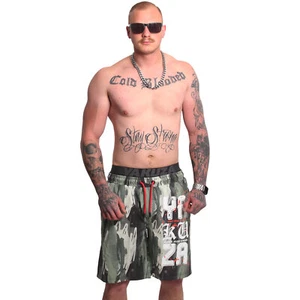 Neue Yakuza Herren URBNSTL Badeshorts - Camouflage Green - Bild 1 von 7