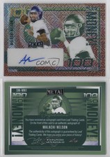 2023 Leaf Metal So Money! Pigskin Mojo /5 Malachi Nelson #SM-MN1 Auto