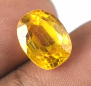 Padparadscha Ovale Zaffiro Arancio Naturale 6,90 Ct Pietra Preziosa Sciolta Certificata C3905 - Foto 1 di 9