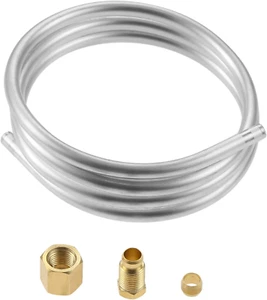 1/4" Aluminum Tubing, 39 Inch Pilot Burner Tube Pipe Assembly with Compression O - Imagen 1 de 12