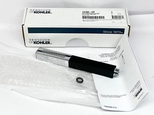 Ducha de mano Kohler Shift Square multifunción 2,5 gpm mango negro cromo pulido - Imagen 1 de 4