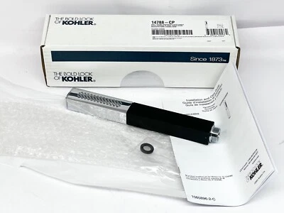 Kohler Shift Square multifunction 2.5gpm handshower Black handle Polished Chrome