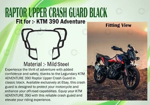 Fit For KTM 390 Adventure "Raptor Upper Crash Guard Black " - Picture 1 of 9