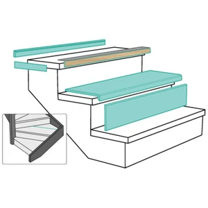 Profilo di Partenza FLORIDA OAK Rivestimento Scale in MDF Maestro Steps 130cm 13 - Foto 1 di 4