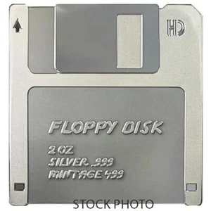 2024 $2 NIUE FLOPPY DISK TECHSTALGIC SILVER COIN Sealed in box  - Picture 1 of 3