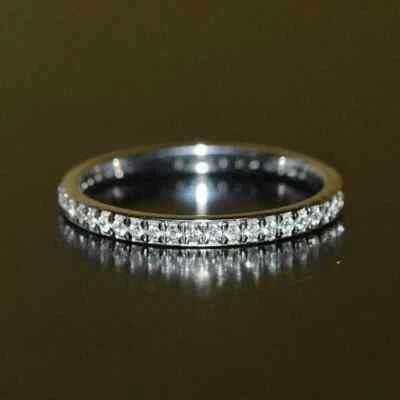 Women's Engagement Ring 2.Ct Round Cut Lab created Diamond 14K White Gold Plated - Image 1 of 4