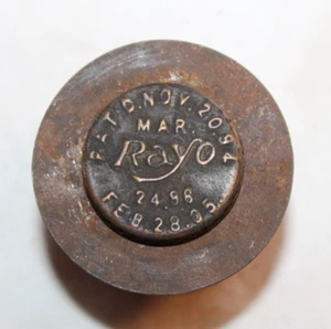 Antiker Flammenstreuer Rayo Pat'd 28. Februar 1905 - Petroleumlampe mittigem Entwurf - Bild 1 von 8