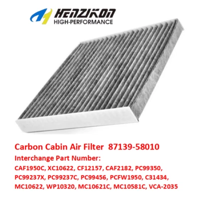 Filtro de aire de cabina de carbono para Toyota Hiace Highlander Hilux Prius AWD-e RAV4 Venza Foto 1 de 4