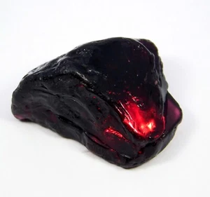 Piedra preciosa suelta rugosa Birmania pinta roja natural muy rara de 60,50 quilates sin tratar - Imagen 1 de 6