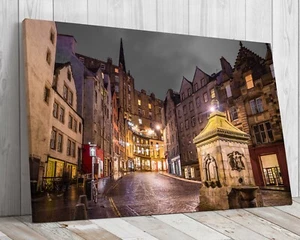 Edinburgh, Schottland, historische Altstadt, montierte Leinwand fertig zum Aufhängen - Bild 1 von 9