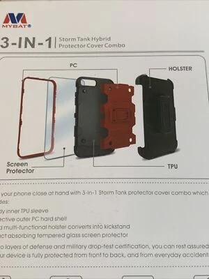 For Apple iPhone 11 Pro Black Hard Hybrid Case Cover MyBat Black Holder Protect - Image 1 of 4