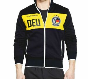Polo Ralph Lauren Sport Germany Deutschland Tech Fleece Slim Track Jacket Sz M