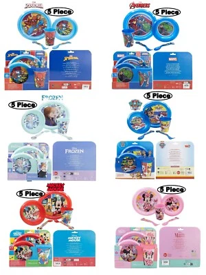 Latest Design Licence Character 5PC Dinner Set Tumbler, Bowl,Fork,Spoon Plate - Image 1 of 2