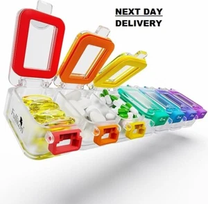 Weekly Pill Box 7 Day Ultra Moisture and Spill Proof Daily Pill Organiser, Large - Picture 1 of 6