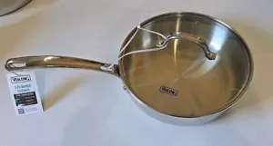 Viking 3-Ply Stainless Steel Saute Pan with Glass Lid 3-qt (2.8L) New - Picture 1 of 6