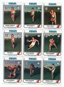 1976 Scanlens FULL Team Set SOUTH MELBOURNE 12 Cards - Unmarked CHECKLIST - Picture 1 of 4