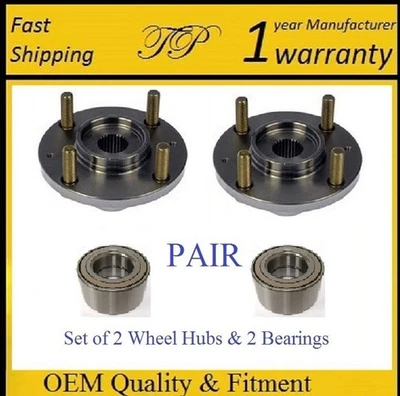 FRONT Wheel Hub & Bearing For HYUNDAI ACCENT 2000-2010/KIA RIO/RIO5 06-11 PAIR - Image 1 of 3