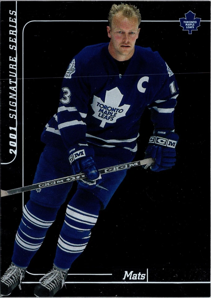 2000-01 BE A PLAYER SIGNATURE SERIES #34 MATS SUNDIN TORONTO MAPLE LEAFS - Image 1 of 2